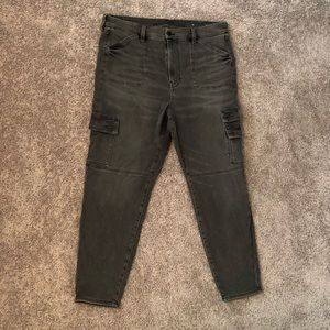AE curvy super hi-rise cargo jegging